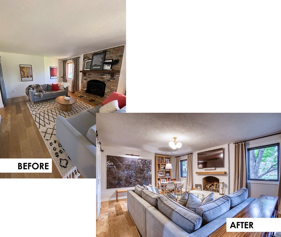 Greenwood Village full remodel before and after, photo 4