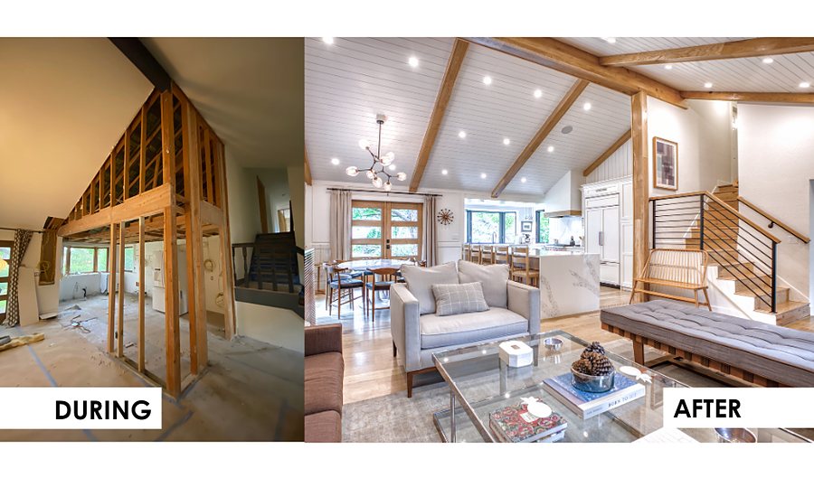 Greenwood Village full remodel before and after, photo 3
