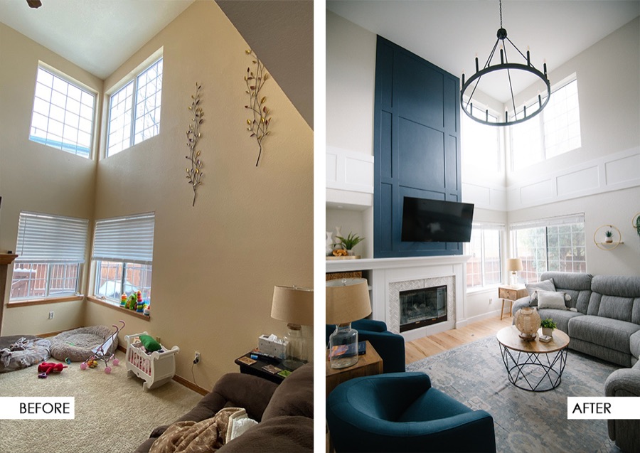 Stonegate refresh, before and after, floor plan, and selection boards, photo 2