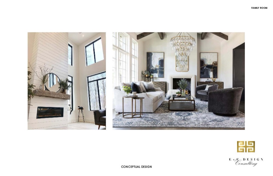 Blackstone family room revive, before, after, and selection boards, photo 5